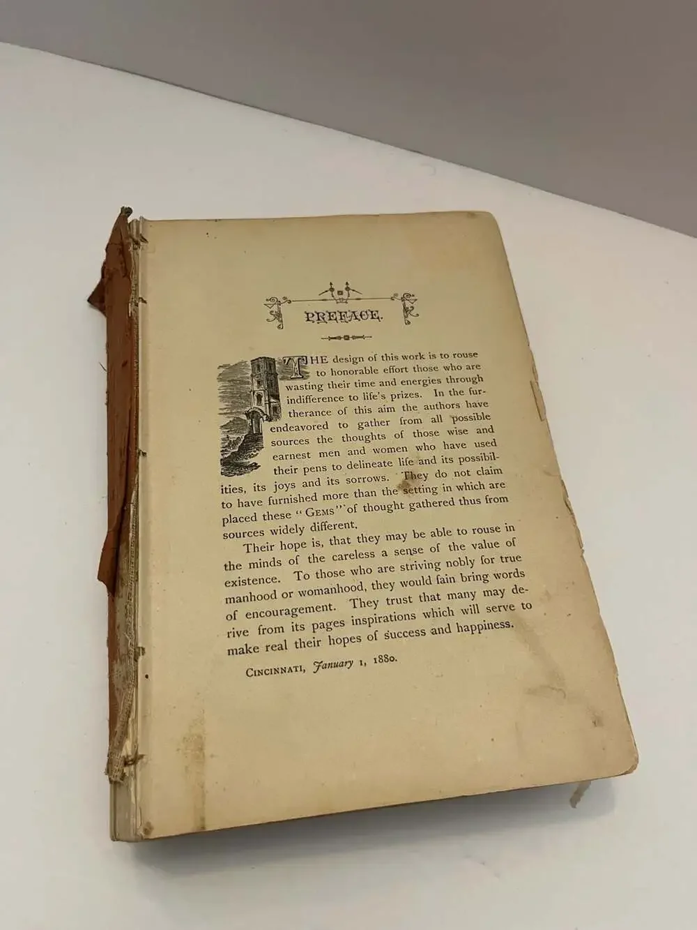 Golden Gems of Life 1880 Victorian Inspirational Book
